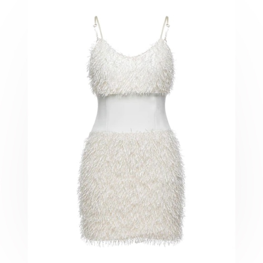 White mini dress